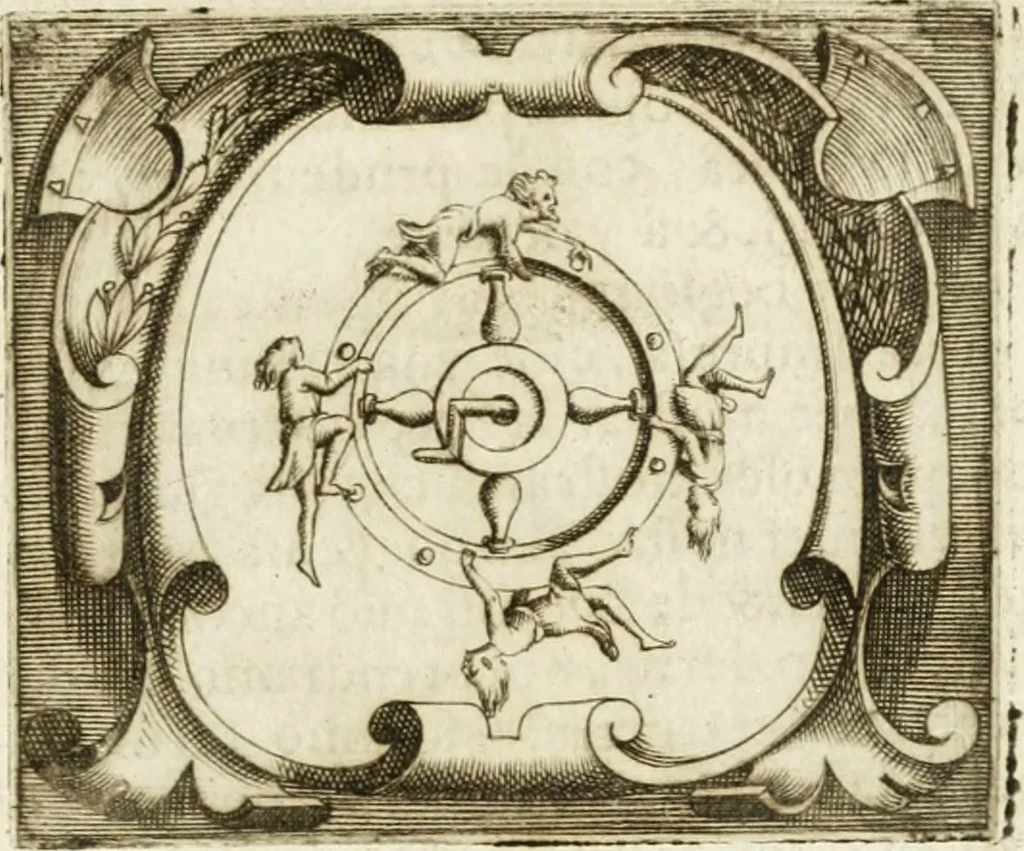 An illustration from Le imprese illvstri : con espositioni et discorsi, 1572, leaf 220