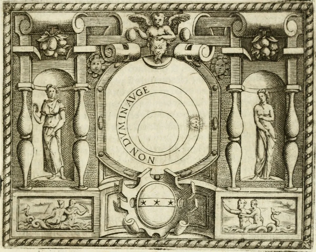 An illustration from Le imprese illvstri : con espositioni et discorsi, 1572, leaf 226