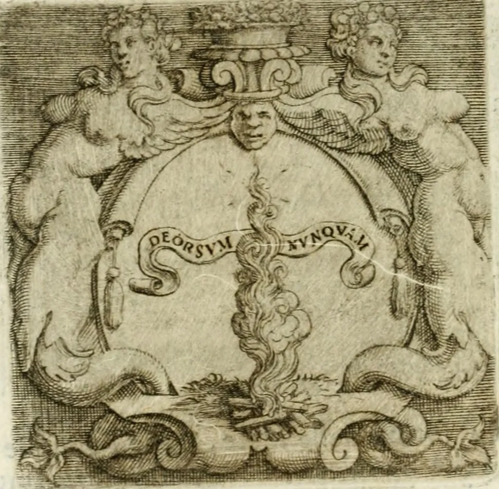 An illustration from Le imprese illvstri : con espositioni et discorsi, 1572, leaf 233