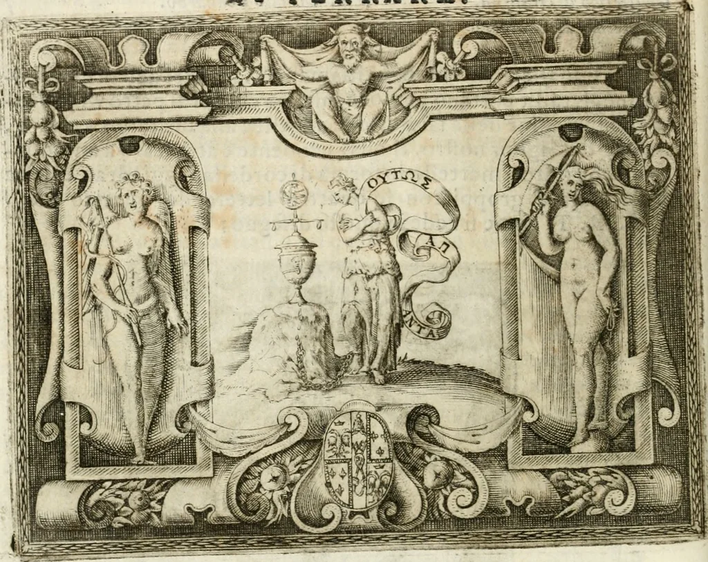 An illustration from Le imprese illvstri : con espositioni et discorsi, 1572, leaf 247
