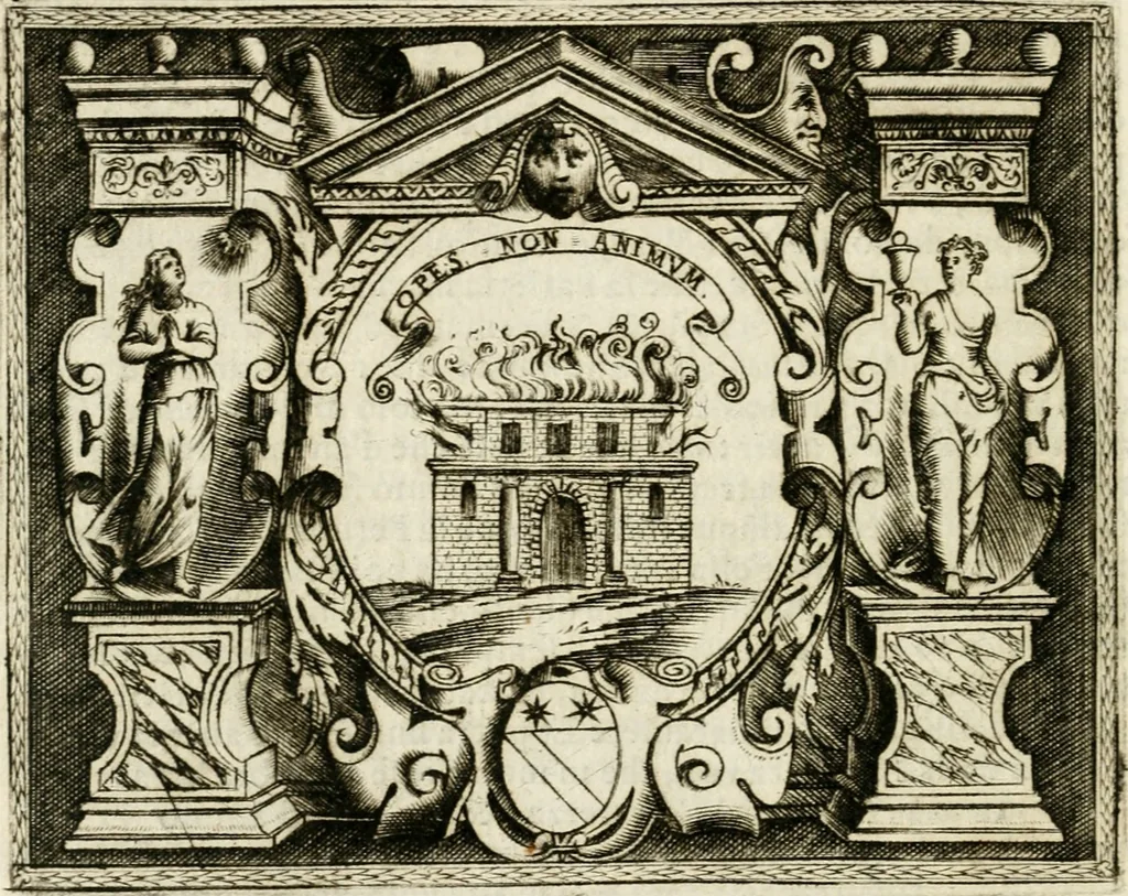 An illustration from Le imprese illvstri : con espositioni et discorsi, 1572, leaf 251