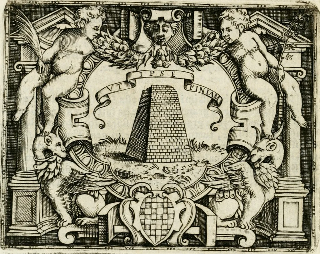 An illustration from Le imprese illvstri : con espositioni et discorsi, 1572, leaf 255