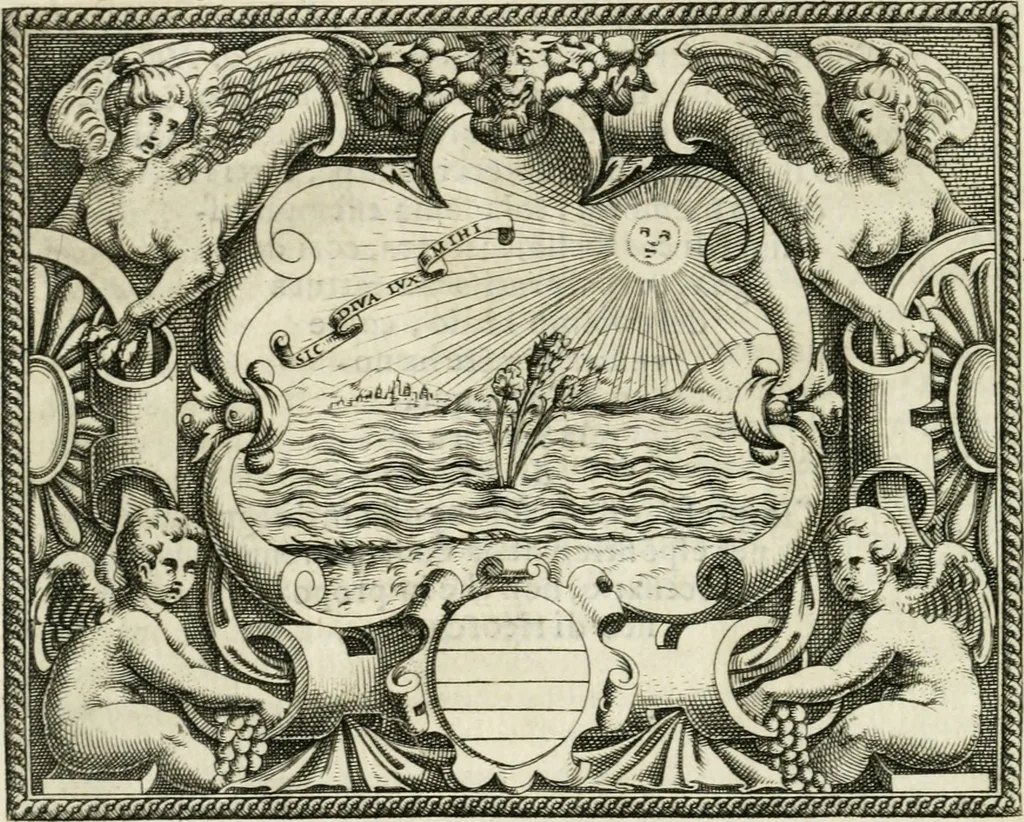 An illustration from Le imprese illvstri : con espositioni et discorsi, 1572, leaf 267