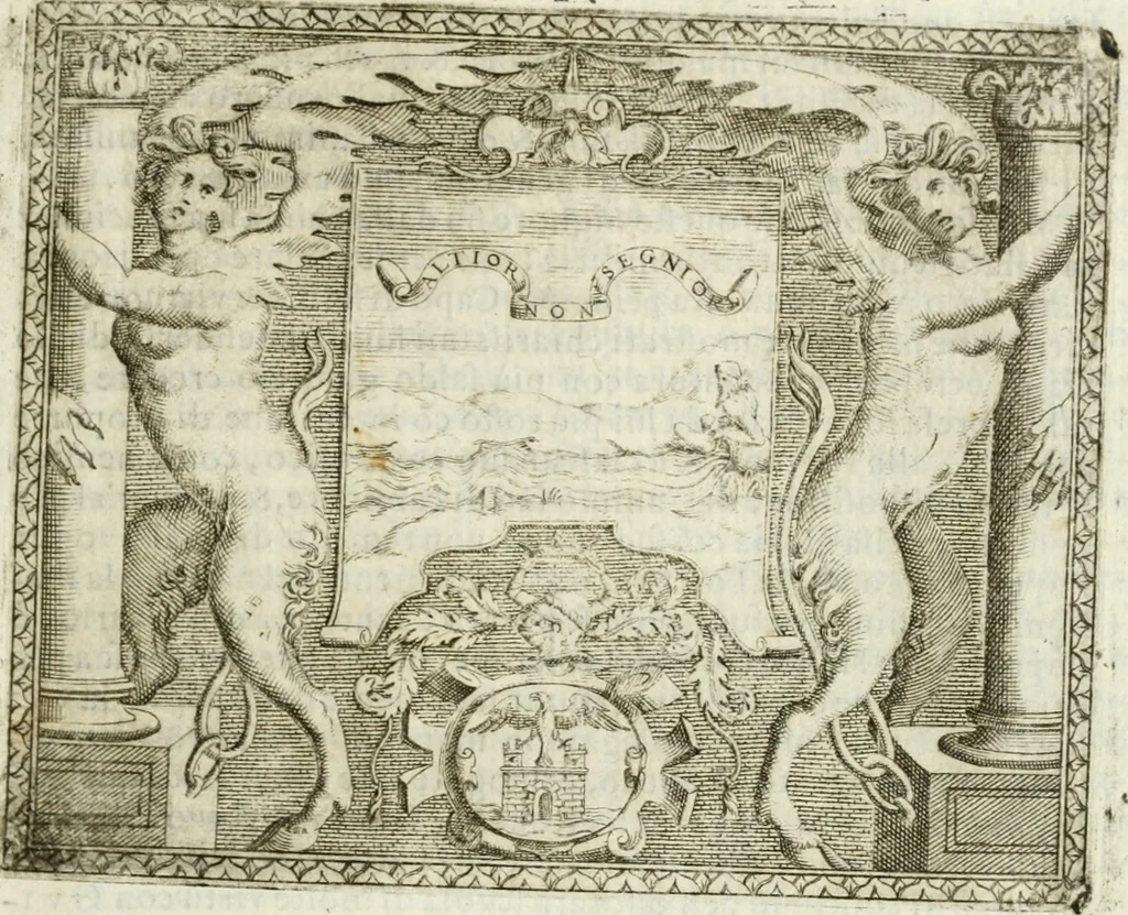An illustration from Le imprese illvstri : con espositioni et discorsi, 1572, leaf 280