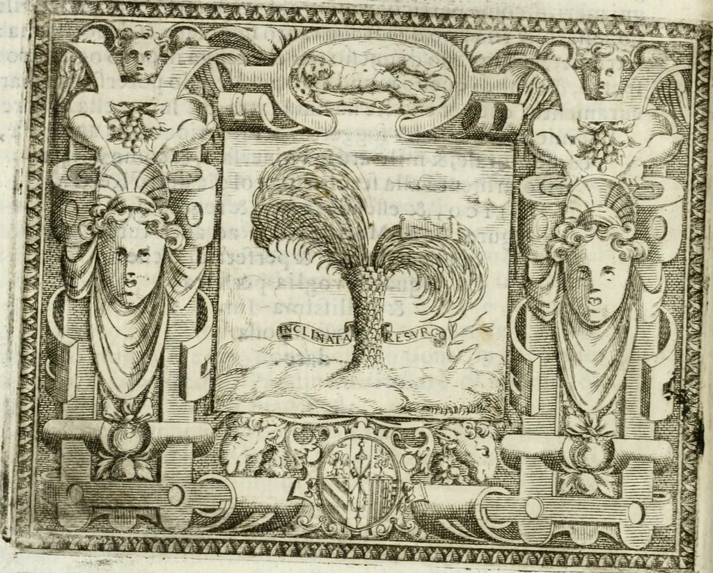 An illustration from Le imprese illvstri : con espositioni et discorsi, 1572, leaf 287