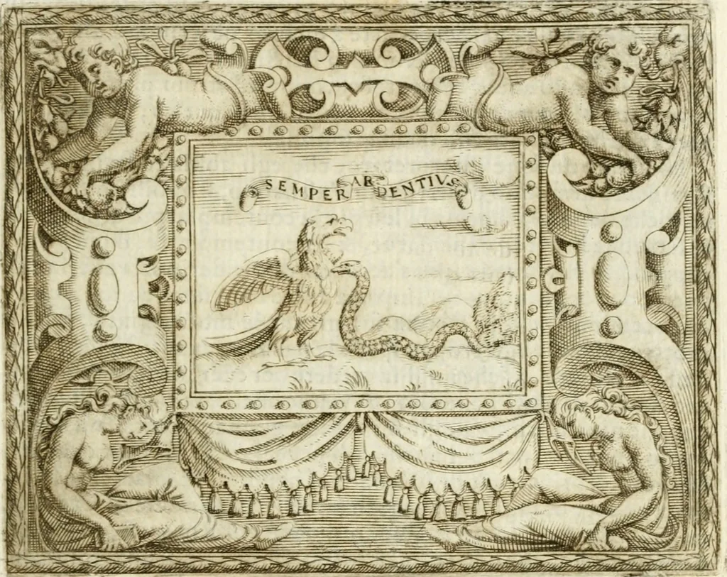An illustration from Le imprese illvstri : con espositioni et discorsi, 1572, leaf 310
