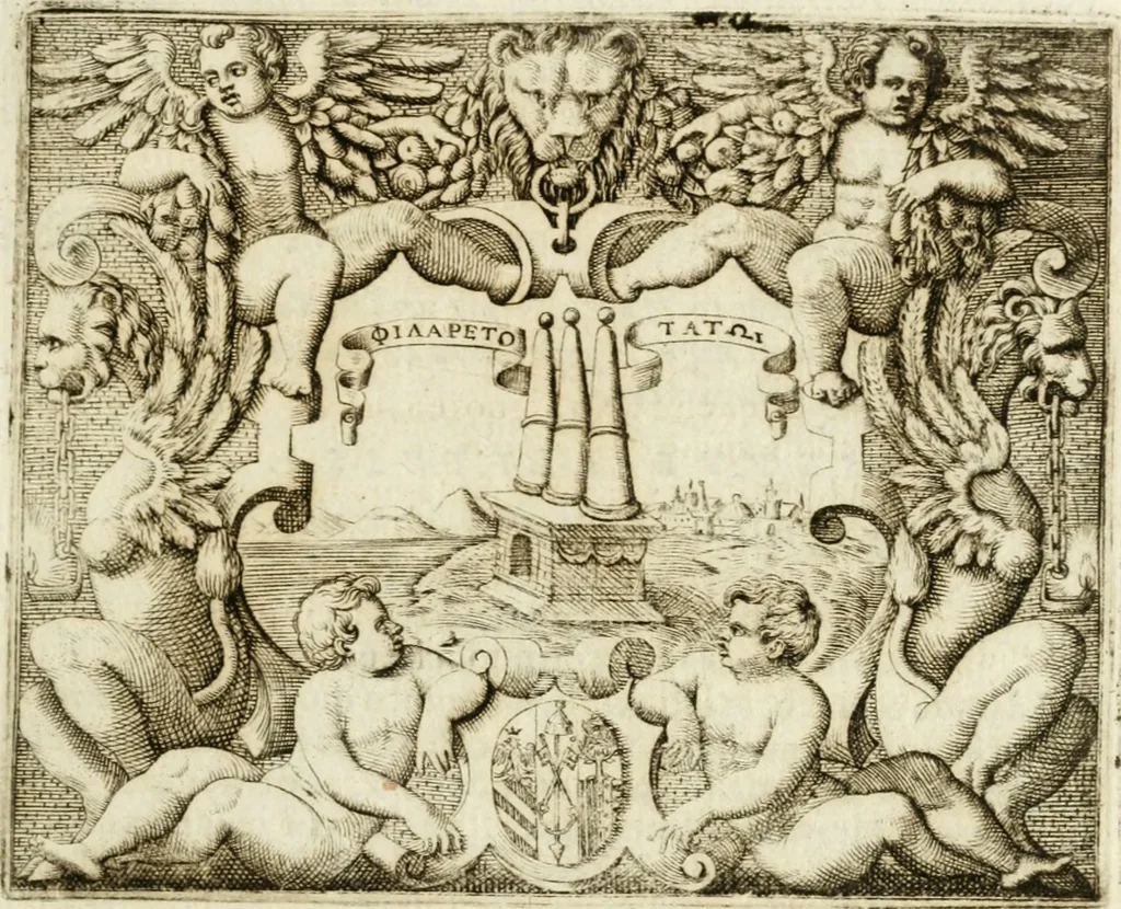An illustration from Le imprese illvstri : con espositioni et discorsi, 1572, leaf 316