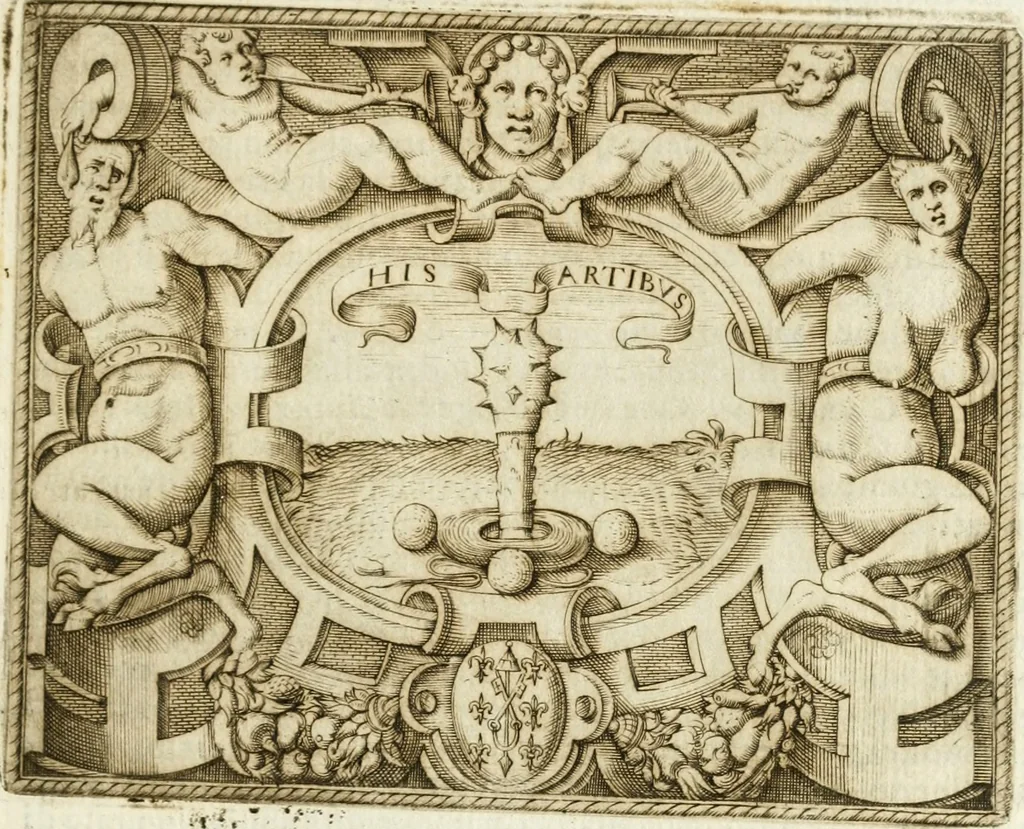 An illustration from Le imprese illvstri : con espositioni et discorsi, 1572, leaf 364
