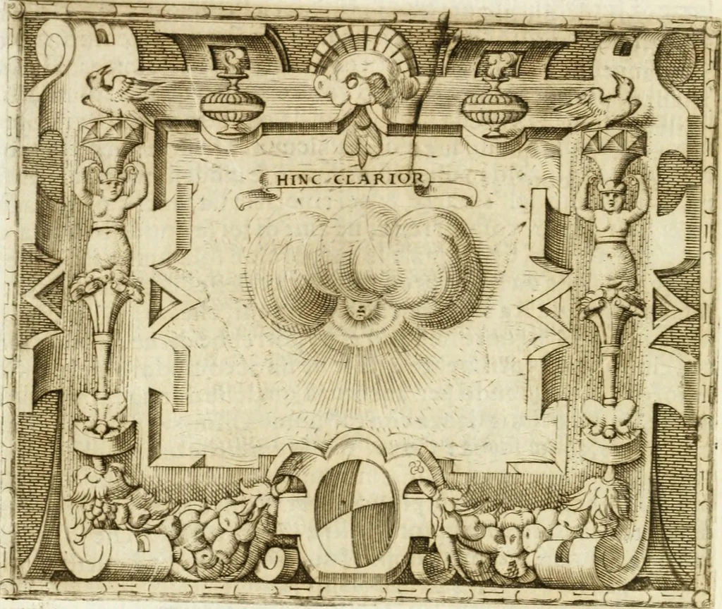An illustration from Le imprese illvstri : con espositioni et discorsi, 1572, leaf 369