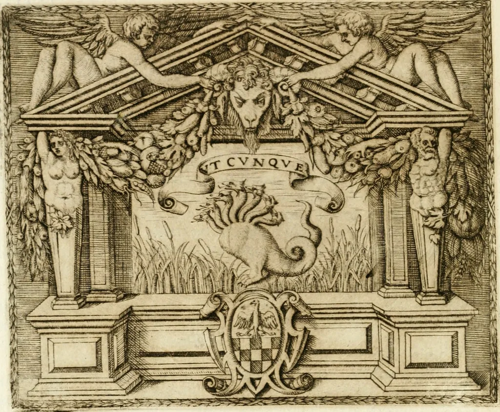 An illustration from Le imprese illvstri : con espositioni et discorsi, 1572, leaf 381