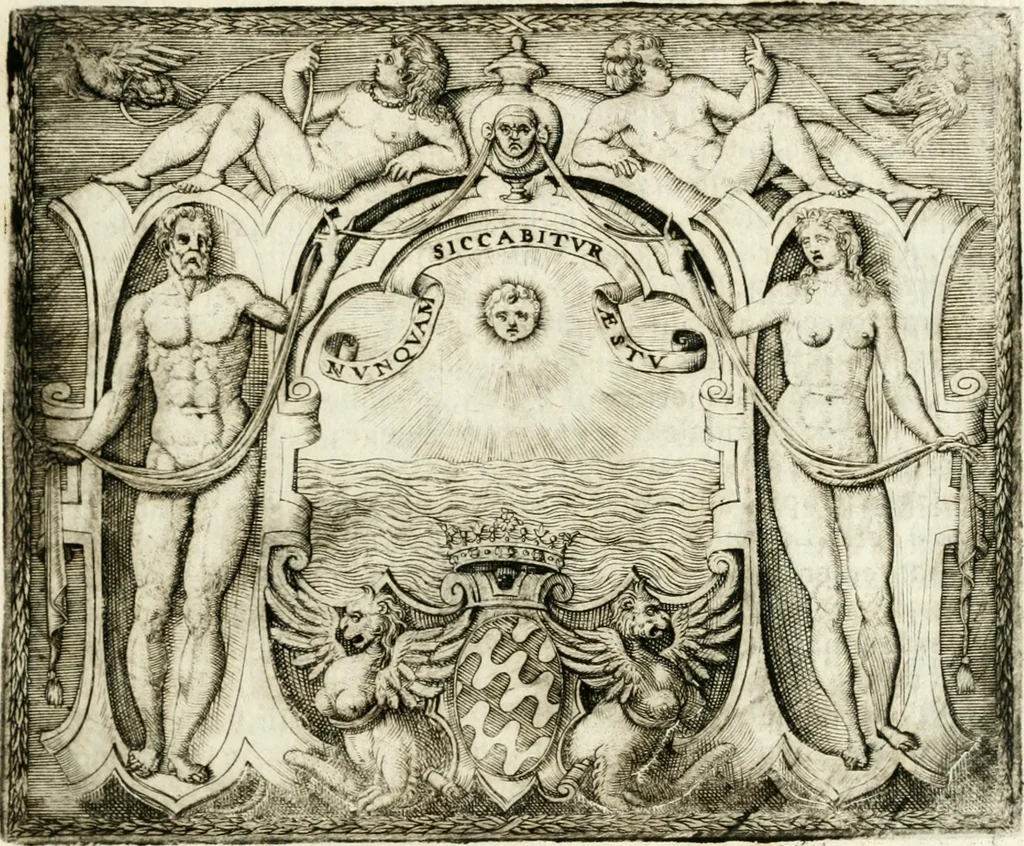 An illustration from Le imprese illvstri : con espositioni et discorsi, 1572, leaf 388