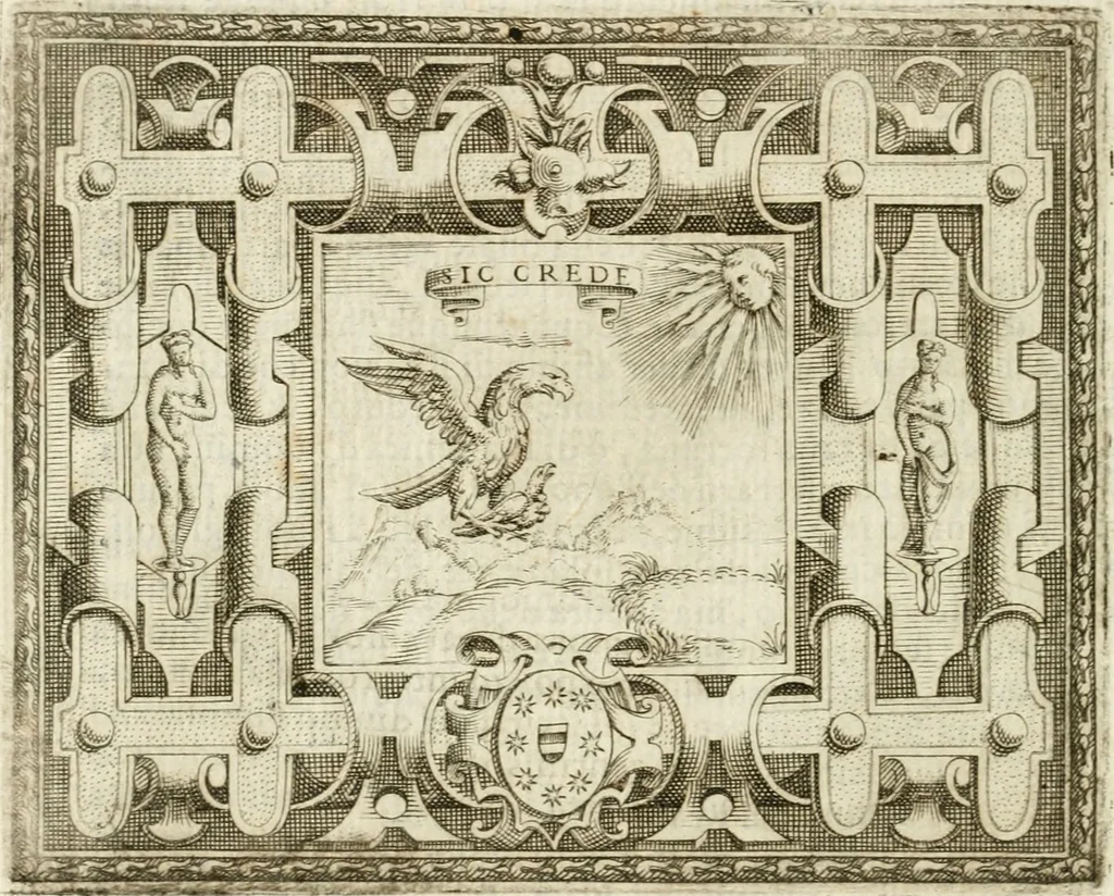 An illustration from Le imprese illvstri : con espositioni et discorsi, 1572, leaf 393