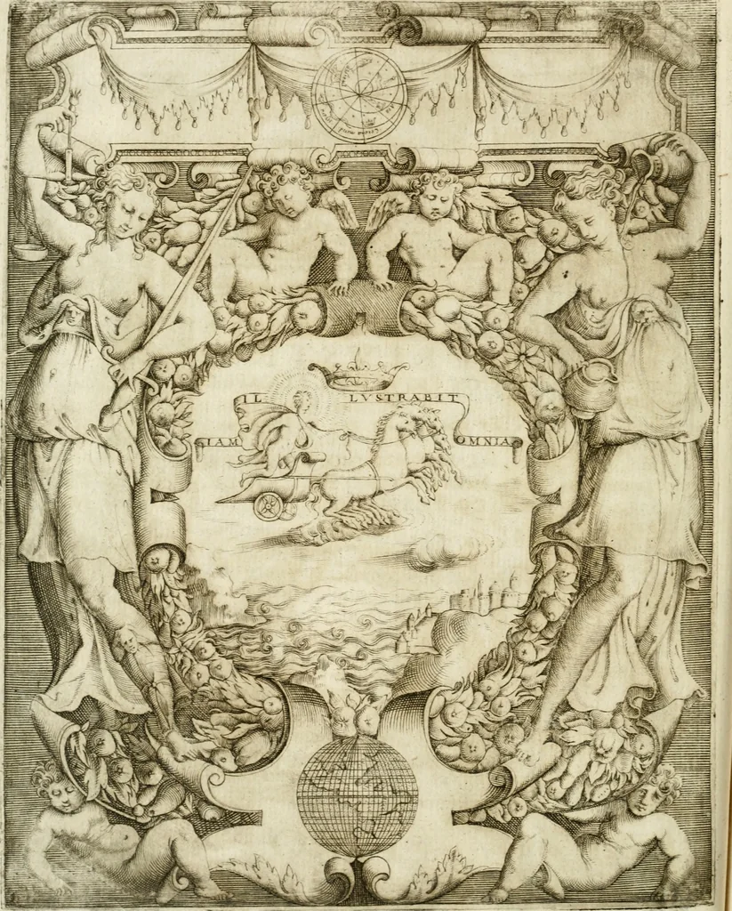 An illustration from Le imprese illvstri : con espositioni et discorsi, 1572, leaf 43