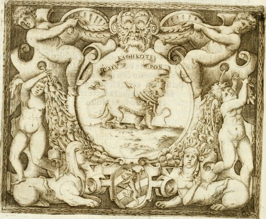 An illustration from Le imprese illvstri : con espositioni et discorsi, 1572, leaf 431