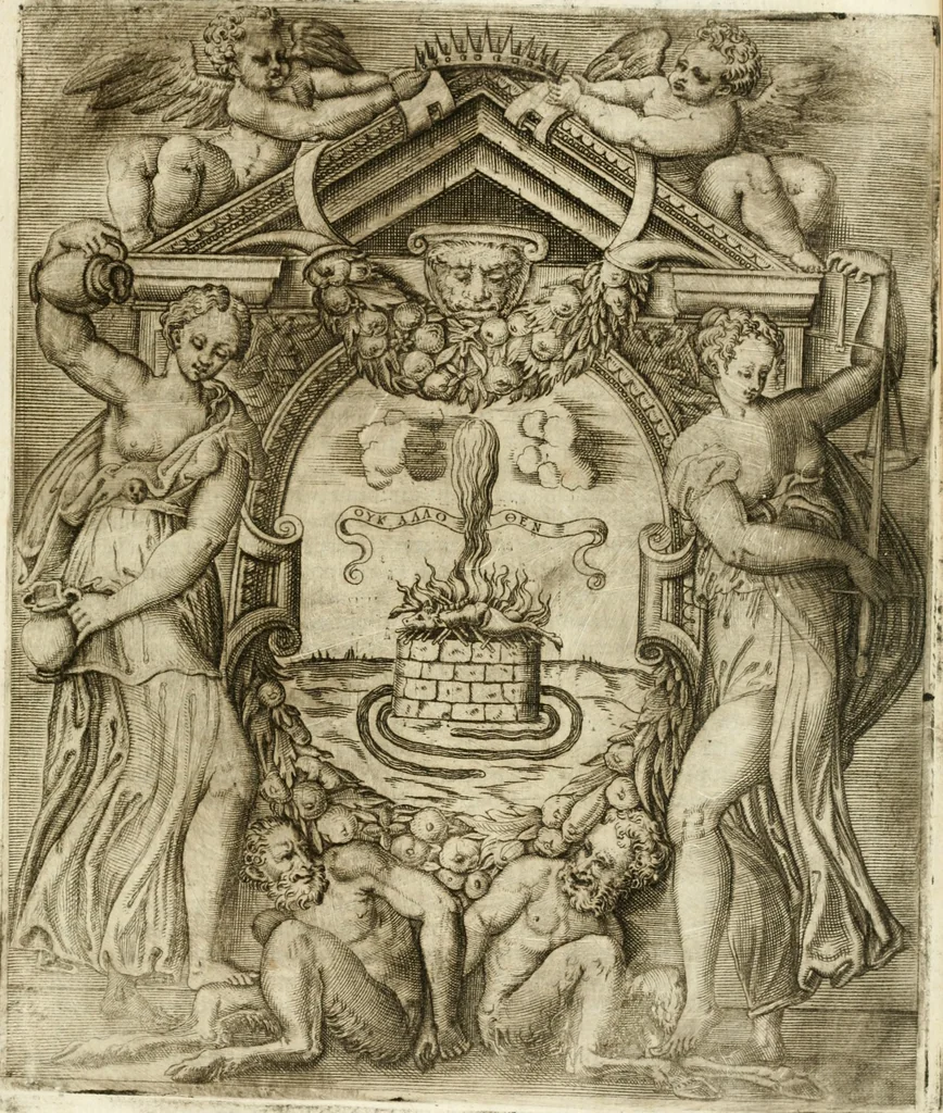 An illustration from Le imprese illvstri : con espositioni et discorsi, 1572, leaf 446