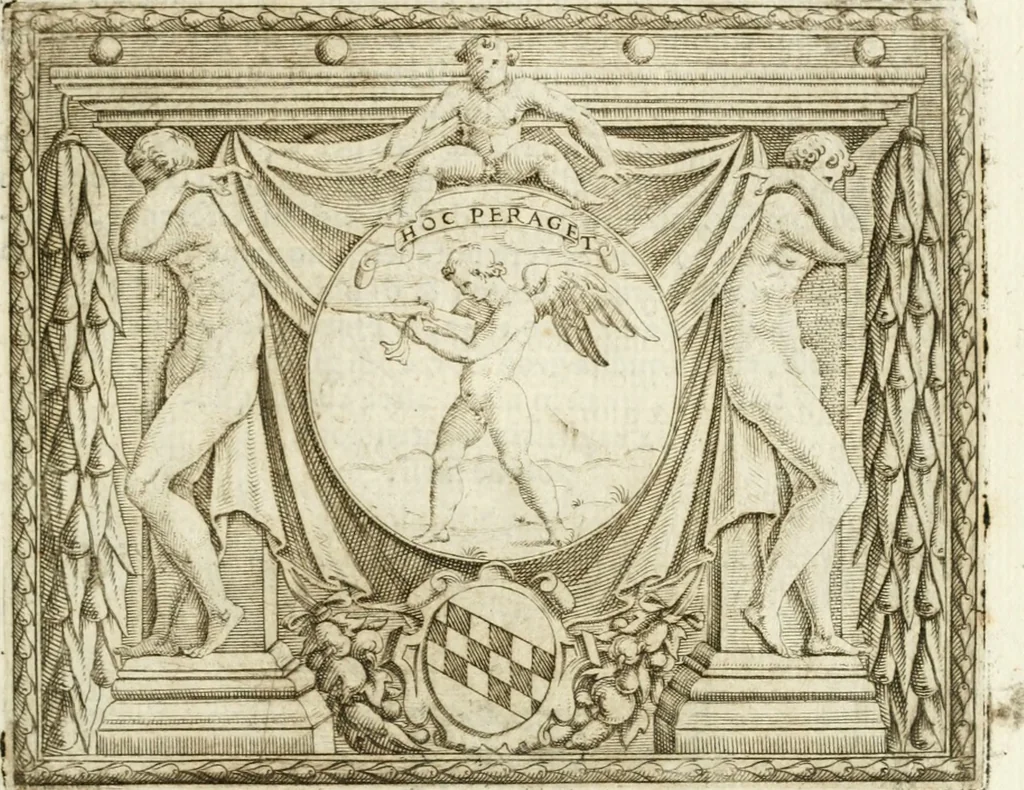 An illustration from Le imprese illvstri : con espositioni et discorsi, 1572, leaf 470