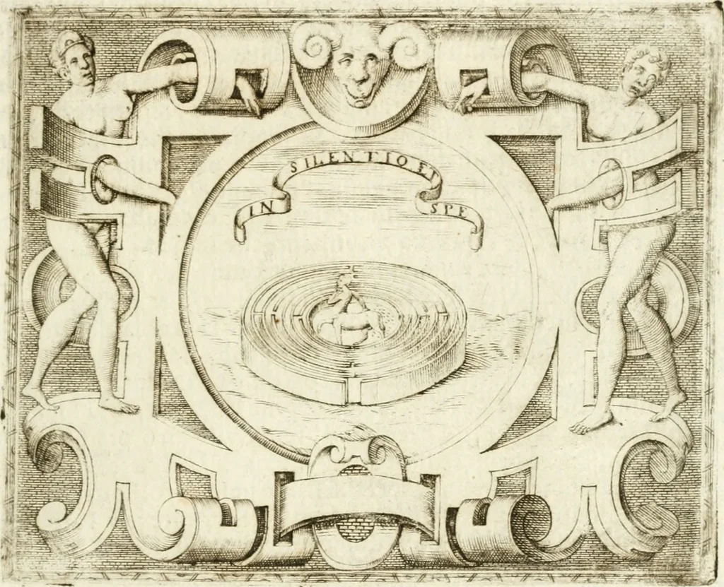 An illustration from Le imprese illvstri : con espositioni et discorsi, 1572, leaf 472