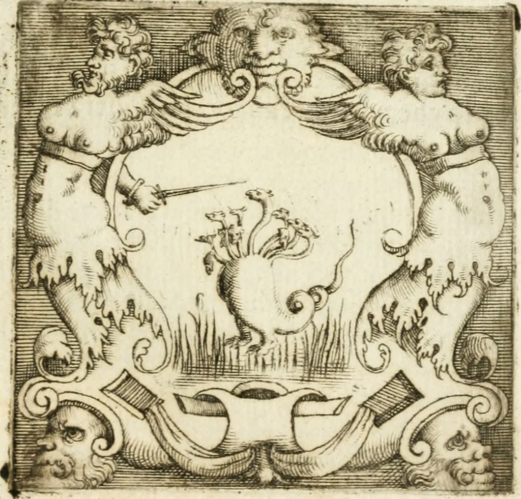 An illustration from Le imprese illvstri : con espositioni et discorsi, 1572, leaf 486
