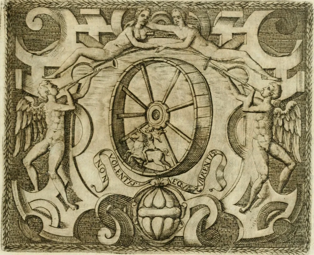 An illustration from Le imprese illvstri : con espositioni et discorsi, 1572, leaf 490