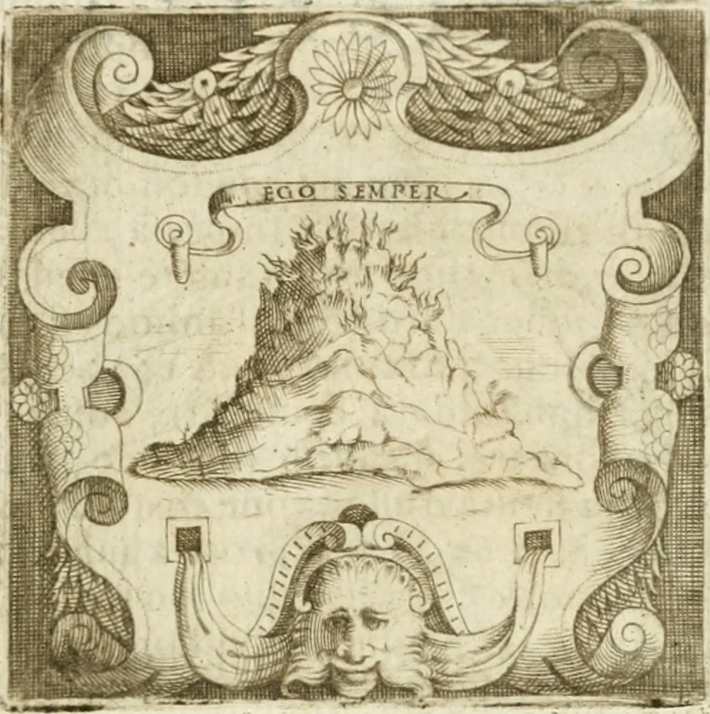 An illustration from Le imprese illvstri : con espositioni et discorsi, 1572, leaf 508