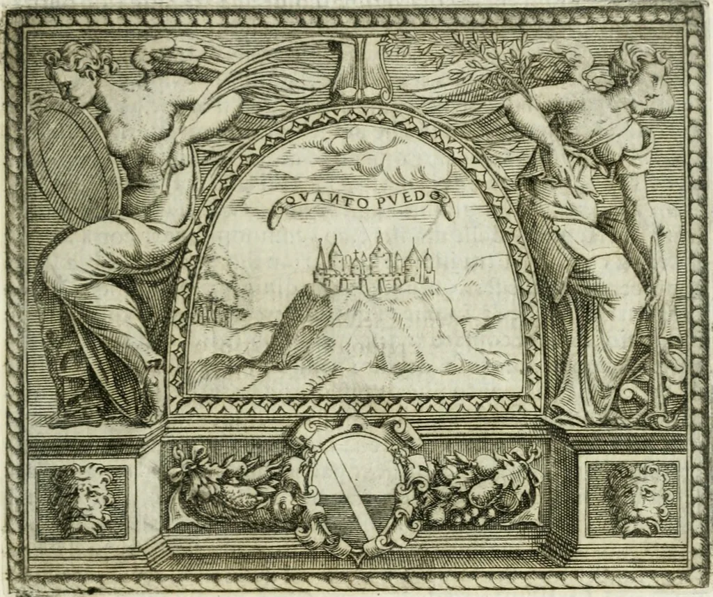 An illustration from Le imprese illvstri : con espositioni et discorsi, 1572, leaf 520