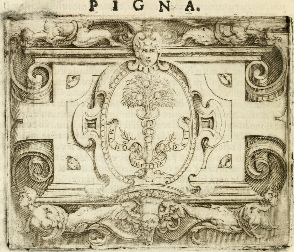 An illustration from Le imprese illvstri : con espositioni et discorsi, 1572, leaf 527