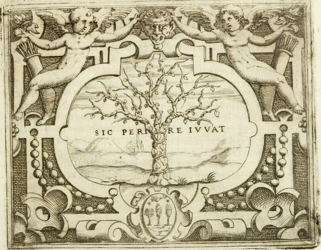 An illustration from Le imprese illvstri : con espositioni et discorsi, 1572, leaf 548