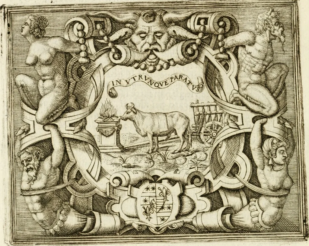 An illustration from Le imprese illvstri : con espositioni et discorsi, 1572, leaf 567