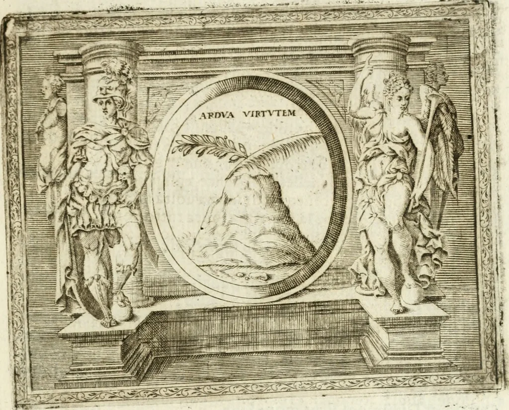 An illustration from Le imprese illvstri : con espositioni et discorsi, 1572, leaf 572
