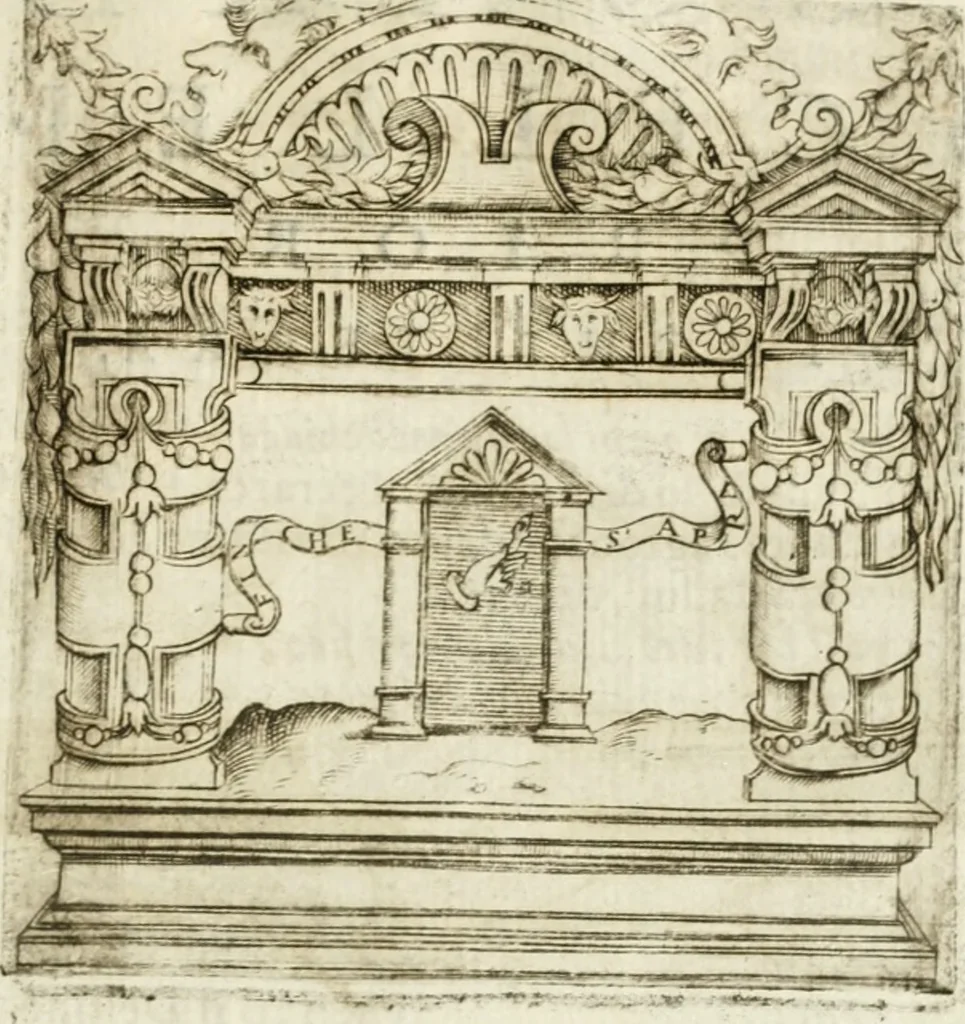 An illustration from Le imprese illvstri : con espositioni et discorsi, 1572, leaf 580