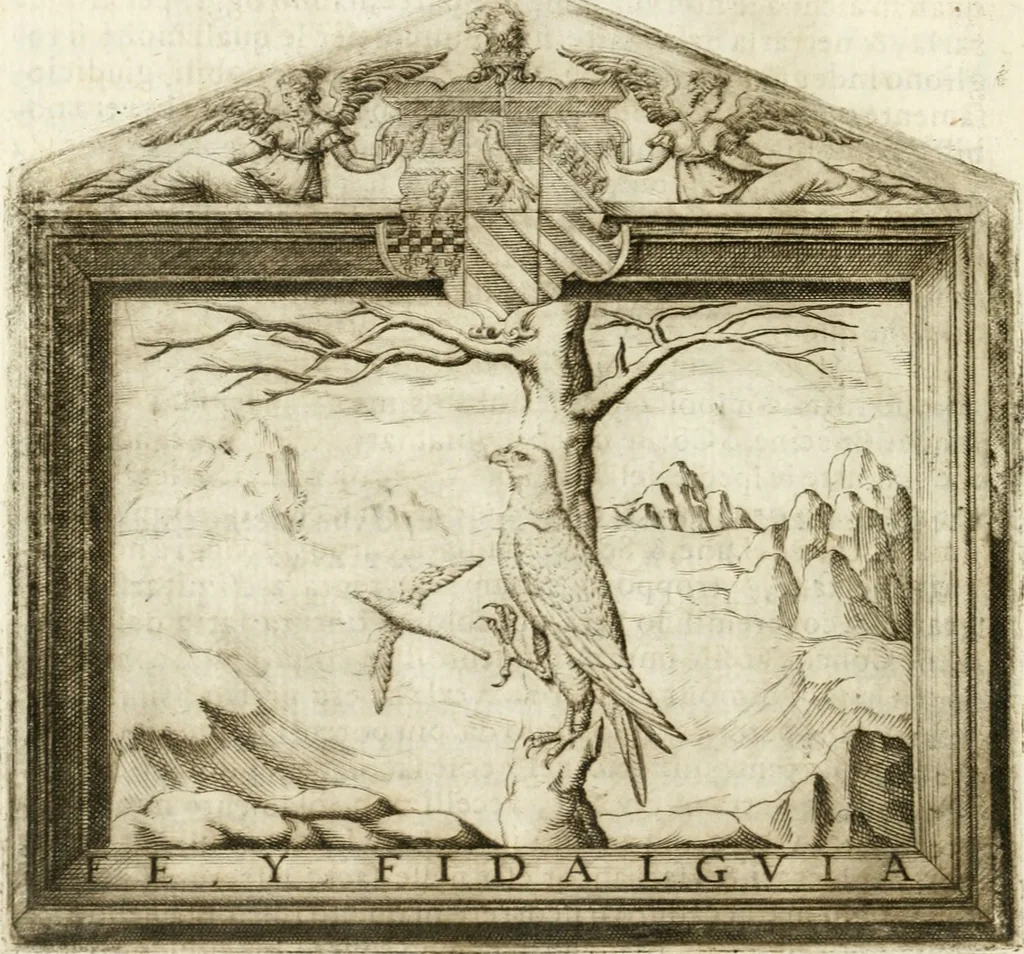 An illustration from Le imprese illvstri : con espositioni et discorsi, 1572, leaf 581