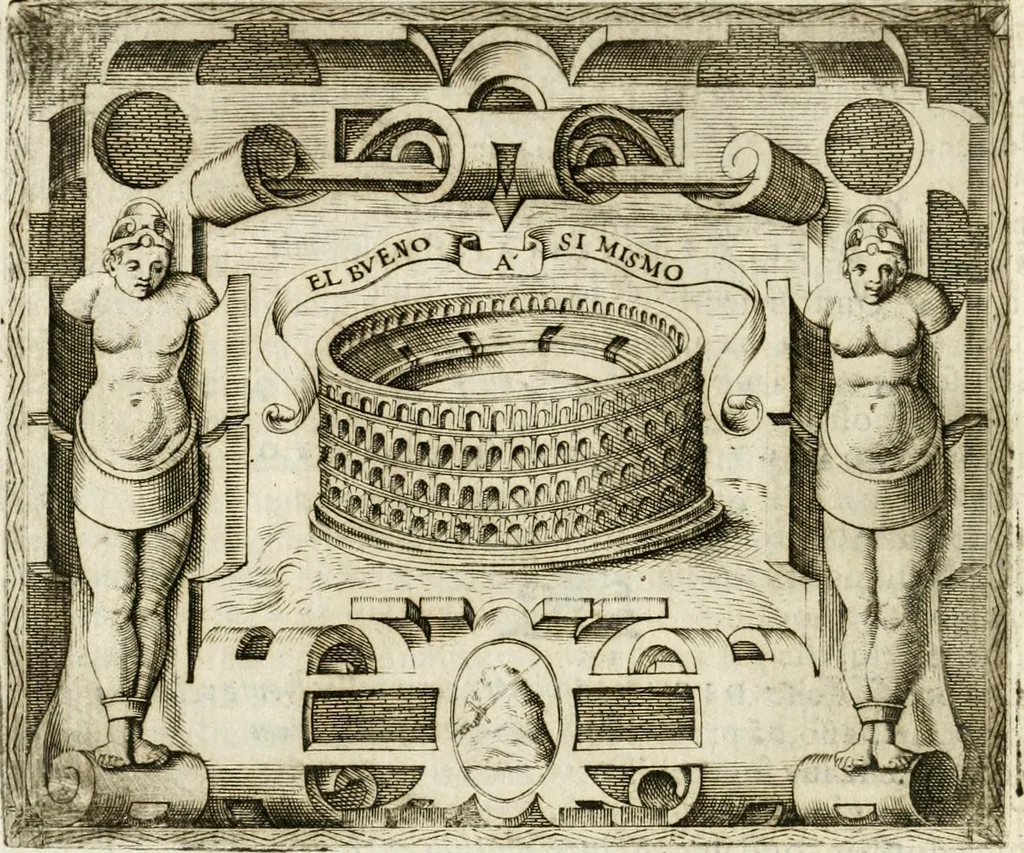 An illustration from Le imprese illvstri : con espositioni et discorsi, 1572, leaf 587