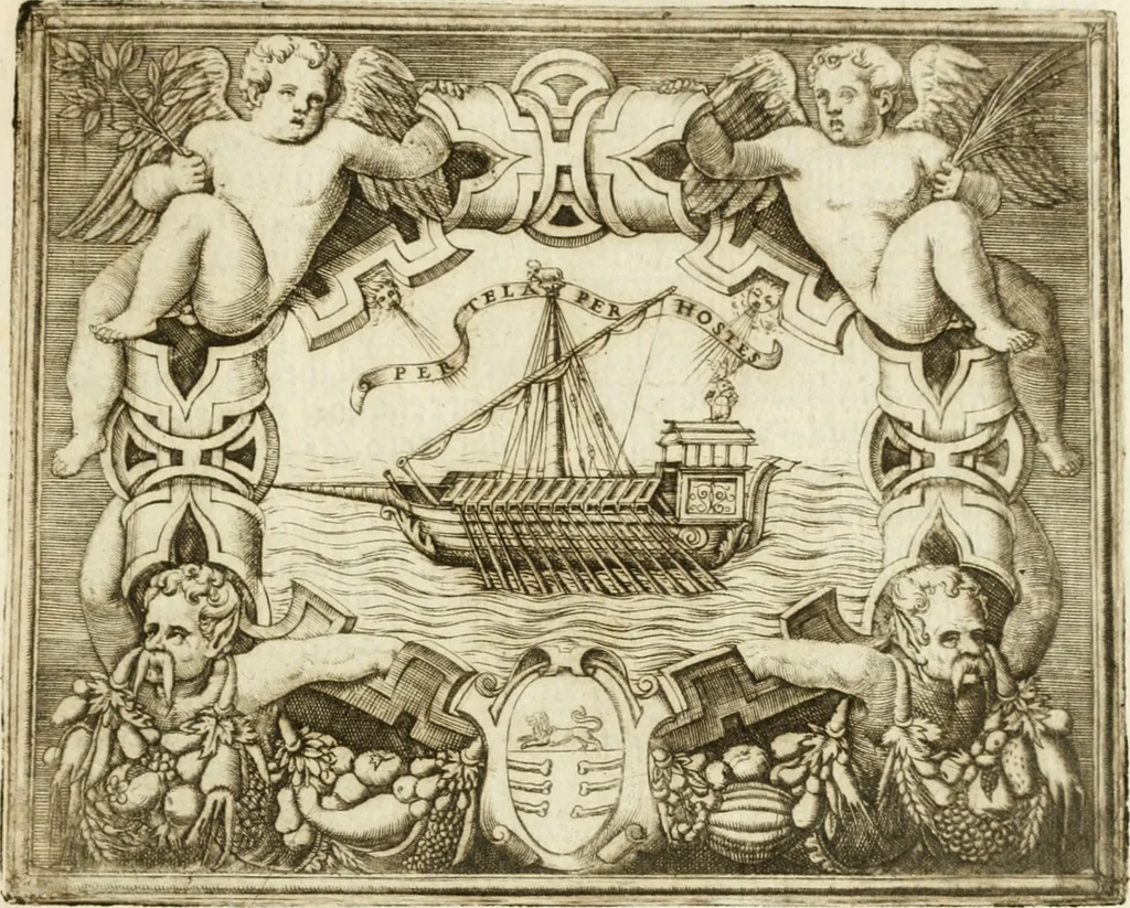 An illustration from Le imprese illvstri : con espositioni et discorsi, 1572, leaf 590