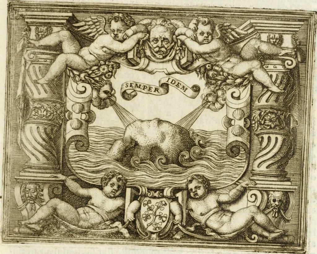 An illustration from Le imprese illvstri : con espositioni et discorsi, 1572, leaf 594