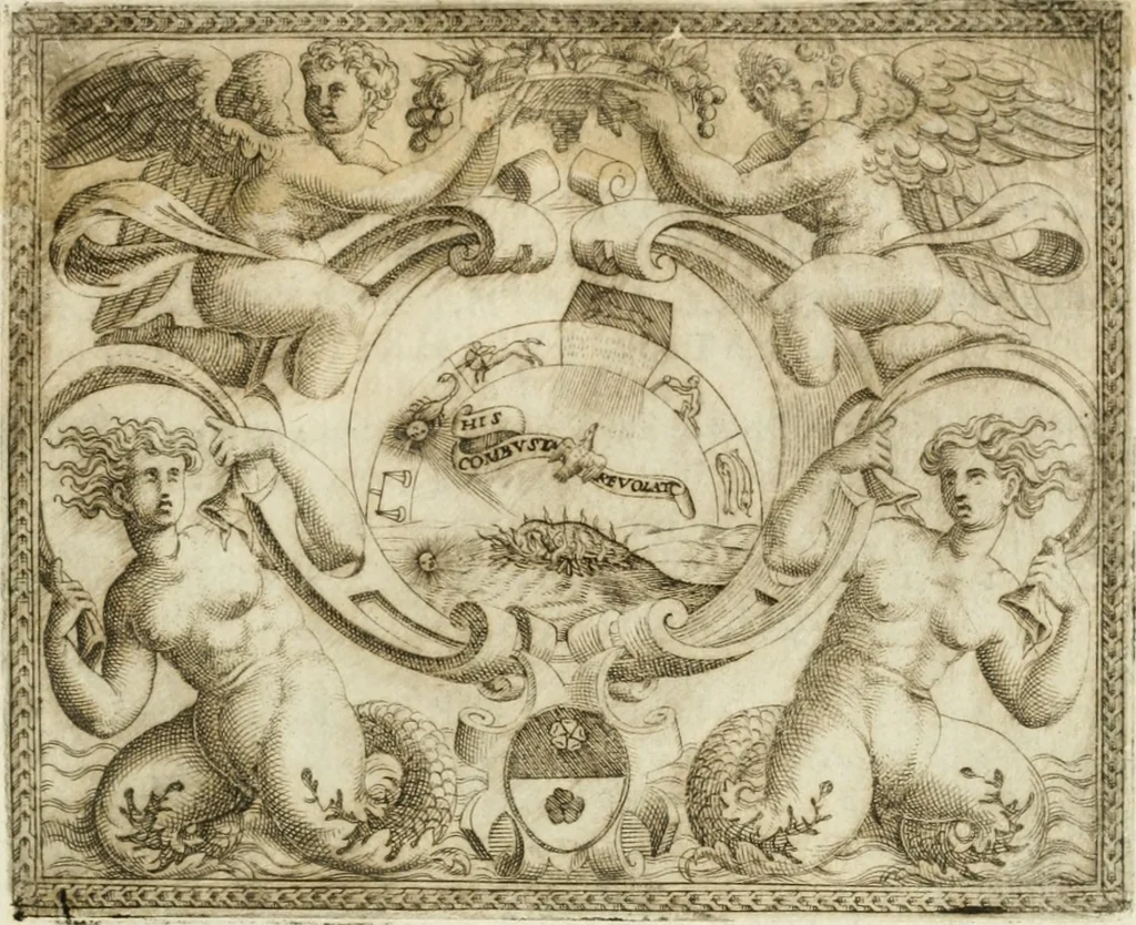 An illustration from Le imprese illvstri : con espositioni et discorsi, 1572, leaf 604