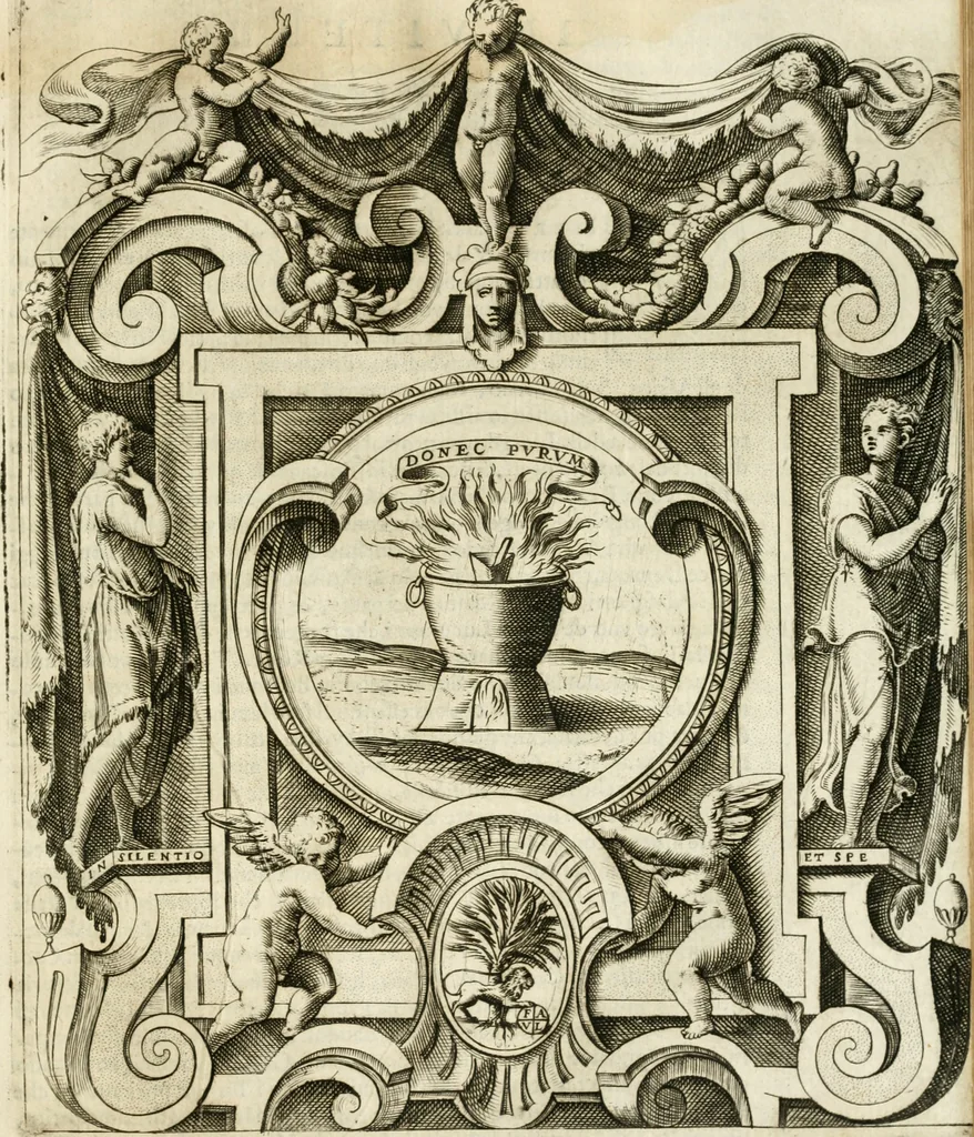 An illustration from Le imprese illvstri : con espositioni et discorsi, 1572, leaf 628