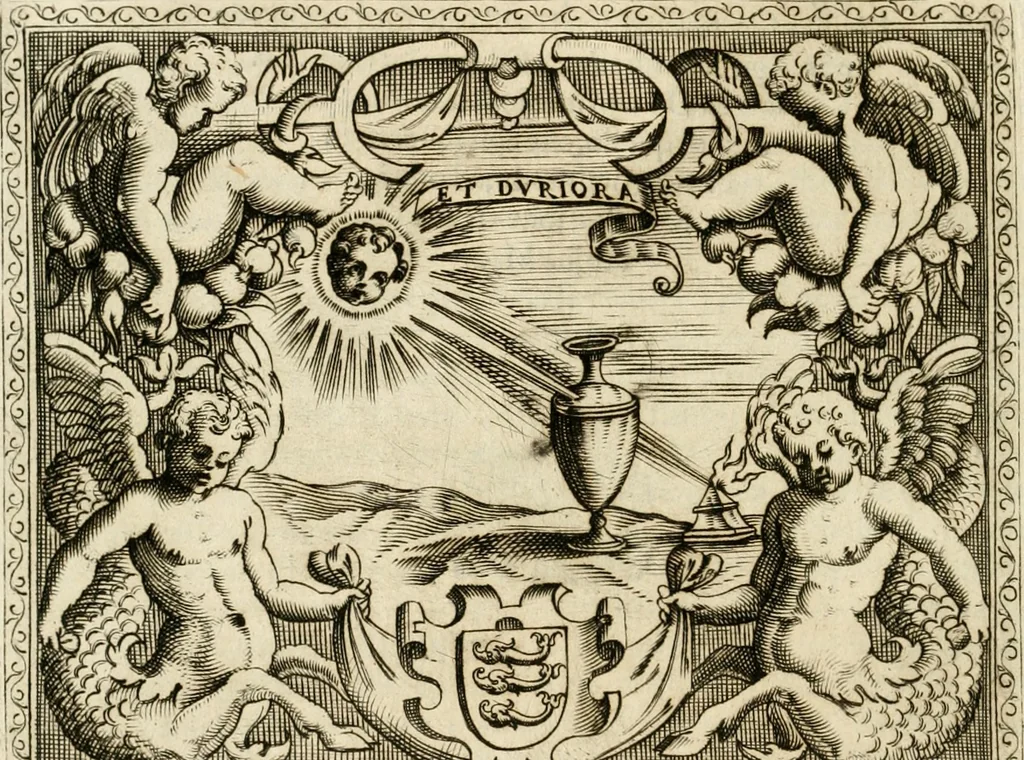 An illustration from Le imprese illvstri : con espositioni et discorsi, 1572, leaf 633