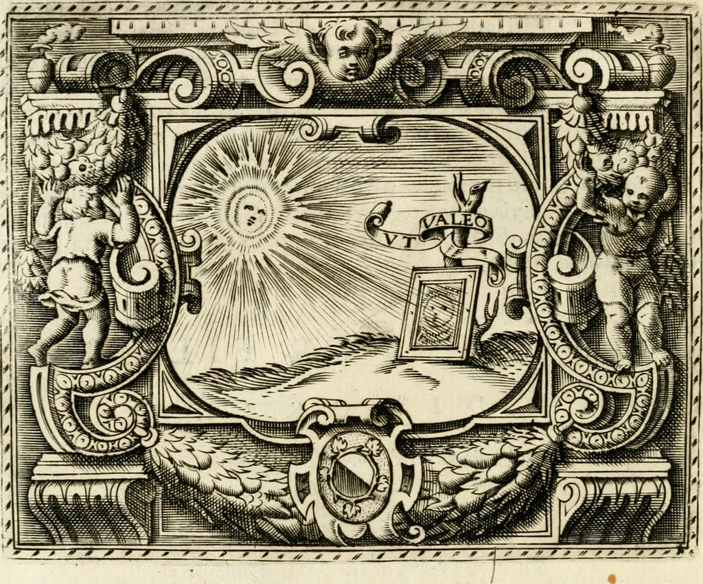 An illustration from Le imprese illvstri : con espositioni et discorsi, 1572, leaf 637