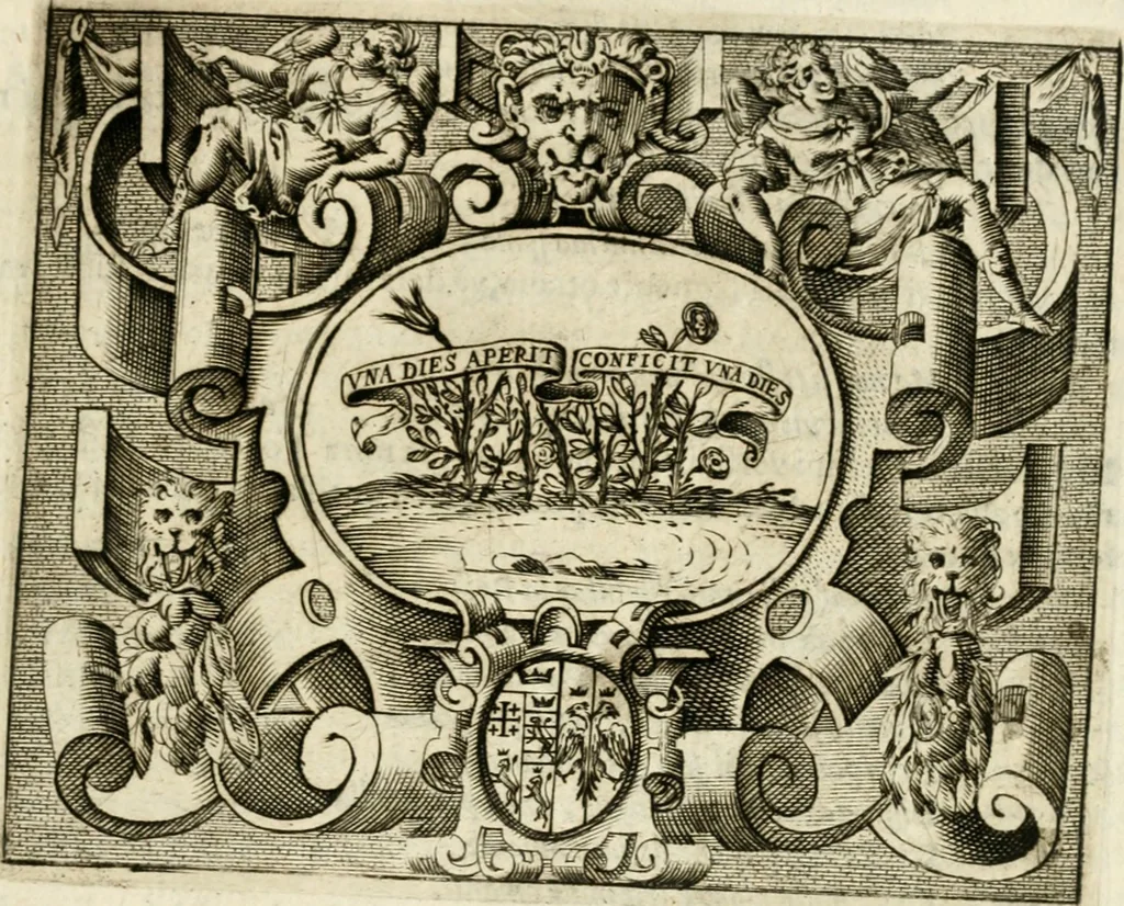 An illustration from Le imprese illvstri : con espositioni et discorsi, 1572, leaf 642