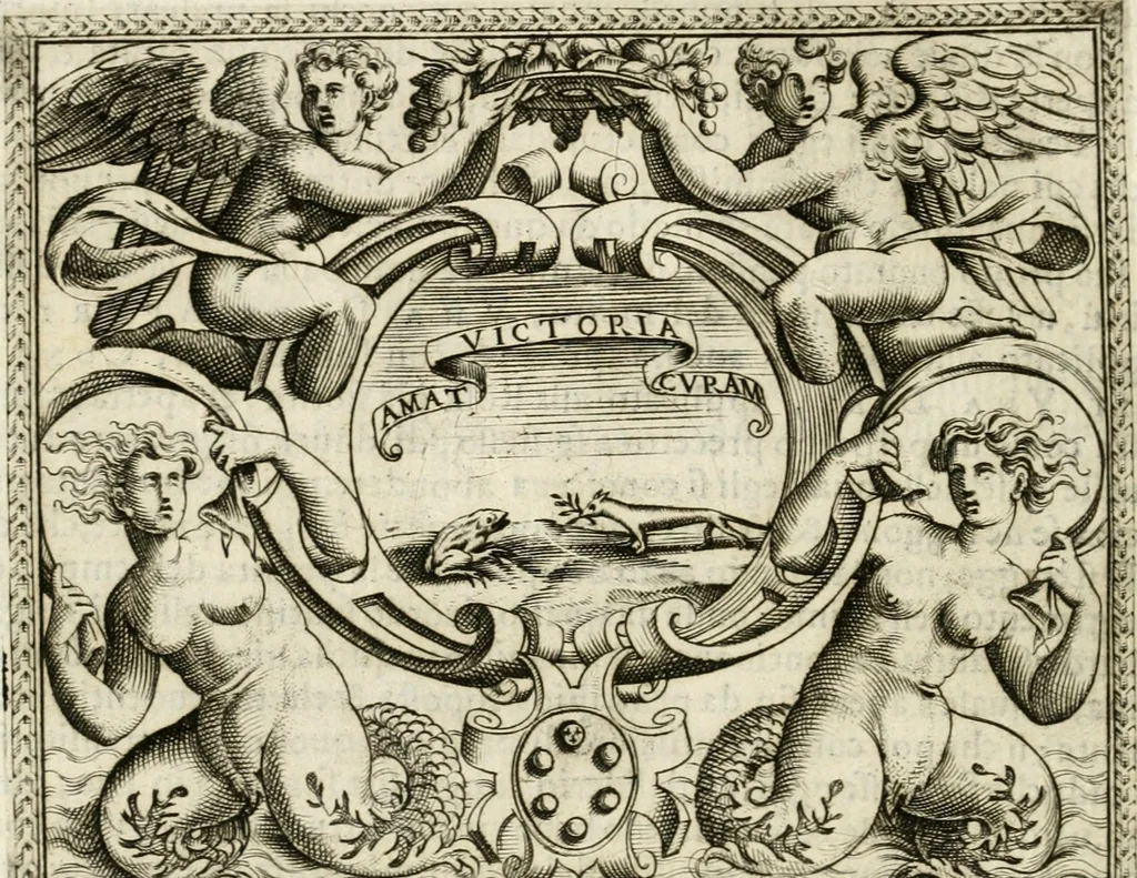 An illustration from Le imprese illvstri : con espositioni et discorsi, 1572, leaf 645