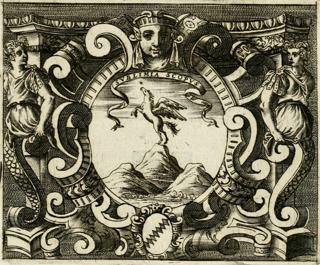 An illustration from Le imprese illvstri : con espositioni et discorsi, 1572, leaf 657