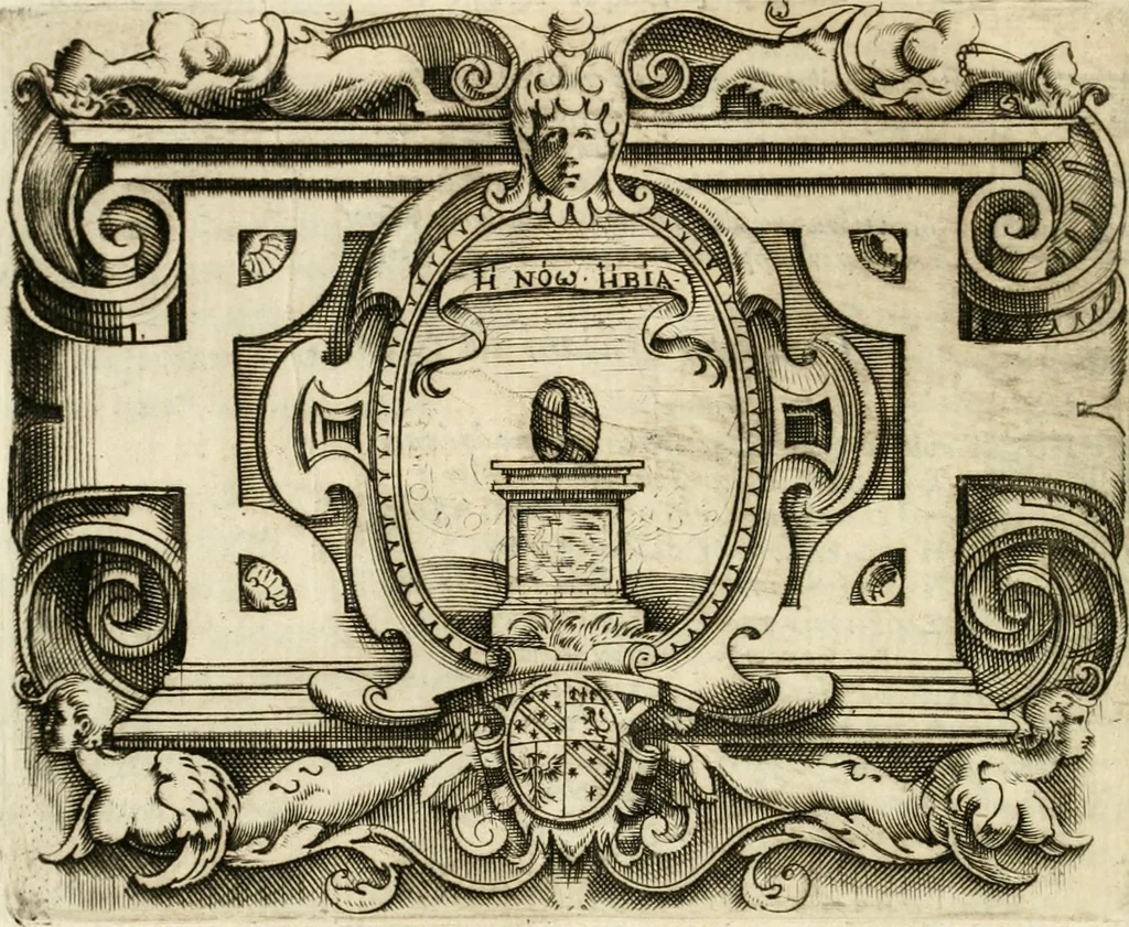 An illustration from Le imprese illvstri : con espositioni et discorsi, 1572, leaf 675