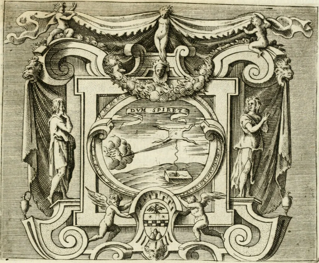 An illustration from Le imprese illvstri : con espositioni et discorsi, 1572, leaf 678