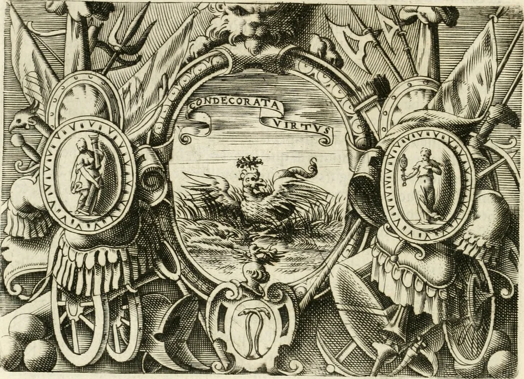 An illustration from Le imprese illvstri : con espositioni et discorsi, 1572, leaf 681