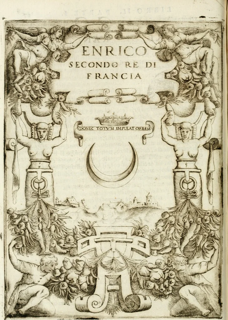 An illustration from Le imprese illvstri : con espositioni et discorsi, 1572, leaf 69