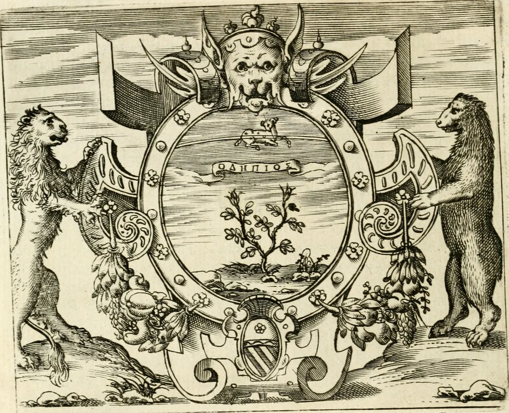 An illustration from Le imprese illvstri : con espositioni et discorsi, 1572, leaf 699