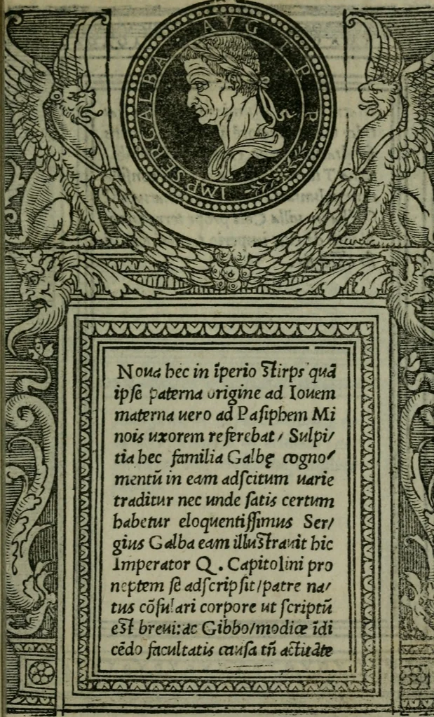An illustration from Illvstrivm imagines, 1517, leaf 108