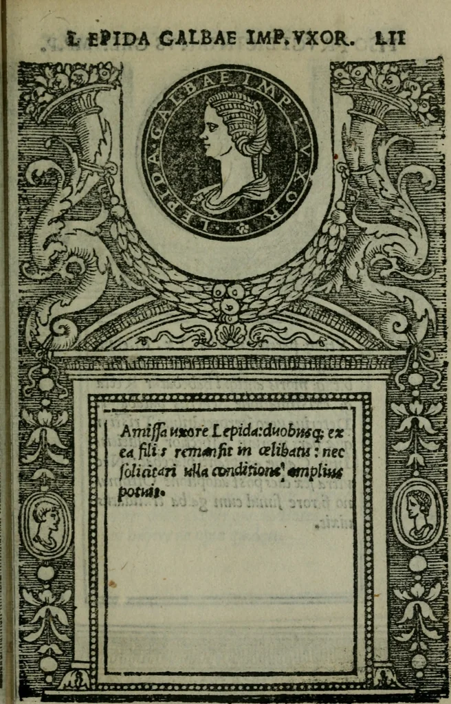 An illustration from Illvstrivm imagines, 1517, leaf 110