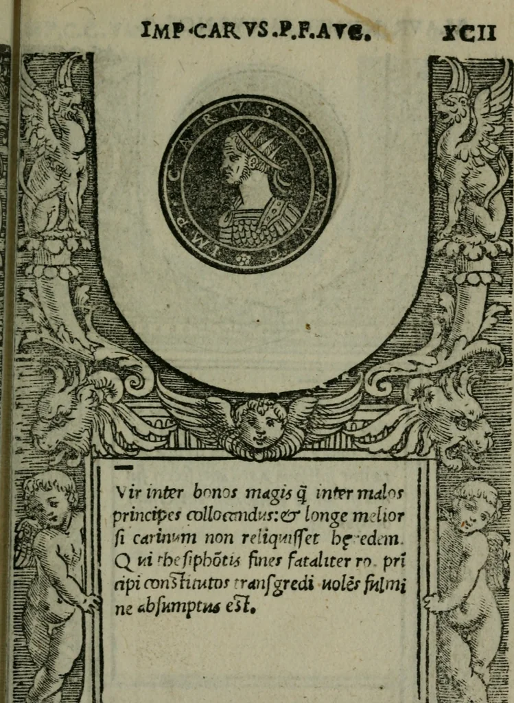 An illustration from Illvstrivm imagines, 1517, leaf 190