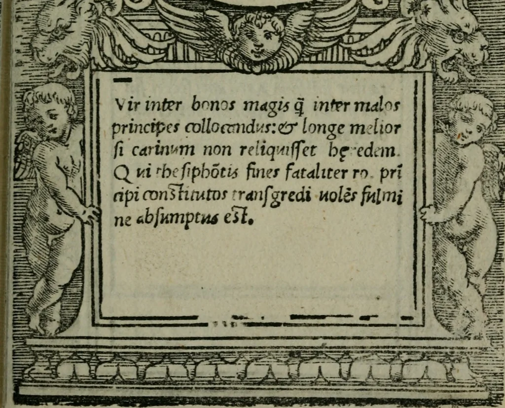 An illustration from Illvstrivm imagines, 1517, leaf 190